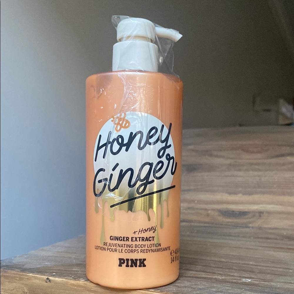 Victoria’s Secret PINK sealed Honey Ginger rejuvenating body lotion 14oz large